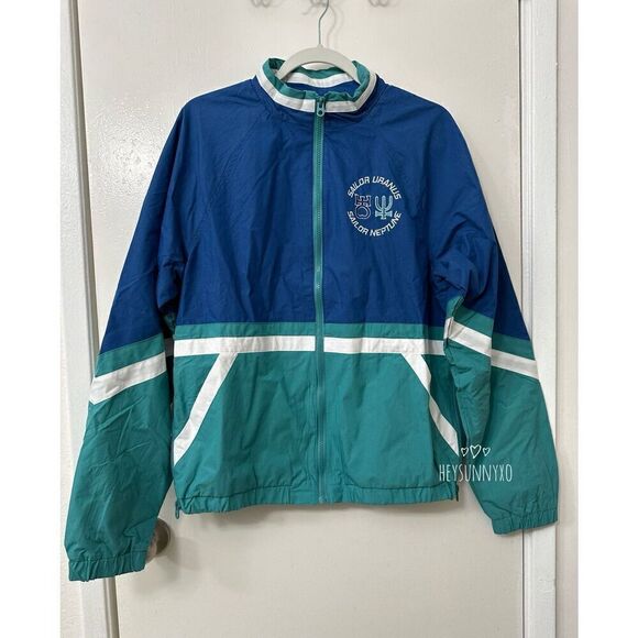 Pretty Guardian Sailor Moon Color Block Sailor Uranus & Neptune Windbreaker - Picture 8 of 11